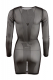 Mini Dress long Sleeves transparent Mesh-Dress