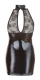 Mini Dress w. Collar Wetlook & Lace