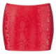Mini Skirt Snakeskin Look red extra short lightweight & elastic with Strech-Waistband by COTTELLI buy cheap