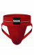 MOB Classic wide Jockstrap rot atmungsaktiv & elastisch m. schwarzem MOB-Logo auf dem breiten Taillenband kaufen