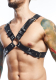 MOB Eroticwear Dngeon Harness Belts Cross Kunstleder mit Schnallen einstellbar mit O-Ringen & Nieten von MOB kaufen