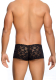 MOB Eroticwear Rose Lace Boy Short noir Hotpants en dentelle de rose douce matière élastique transparente acheter