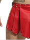 MOB jupe pour homme Dngeon Roman Skirt rouge ouverte sur le côté en similicuir avec design triangulaire et rivets en pointe style romain acheter