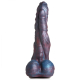 Monster-Dildo m. Saugbasis Hydra Silikon mit 3 in sich gewundenen Penis-Dildos rot-blau-violett Premium-Silikon kaufen
