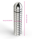 Acheter Mystim Groovey George godemiché électrique rainuré 4.5cm de diamètre en aluminium massif bipolaire vaginal + anal