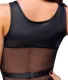 Netz-Minikleid & Riostring Mattlook sexy transparent mit ein- & aufgenähtem Brustharness von COTTELLI kaufen