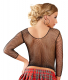 Netz-Shirt Grobnetz m. Rundhals & 3/4 Arm