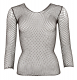 Netz-Shirt Grobnetz m. Rundhals & 3/4 Arm