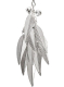 Nipple Tweezer Clamps w. Metal Feathers silver decorative with two small Bells adjustable by Slider from RIMBA buy cheap