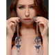 Nipple Clamps Japanese Clover-Clamps silver w. connecting Chain pressure heightens if the Metal-Chain is pulled cheap