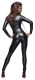 Catsuit w. Zippers & Leash Wetlook high necked Collar 2-Way Crotch-Zip & Back-Zipper from NOIR buy cheap