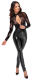 Jumpsuit w. Zipper Wetlook & Tulle