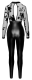 Jumpsuit w. Zipper Wetlook & Tulle