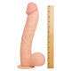 Pornstar Penis Dildo Jumbo Giant Jim huge Cock with Balls & Suction Base 26.7cm x 5.7cm buy cheap