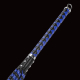Premium Flogger Whip RISE Cat-o-Nine heavy blue-black w. Metal-Loop @Handle-End handmade by RISE Japan buy cheap