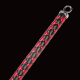 Premium Flogger Peitsche RISE Cat-o-Nine thick rot-schwarz geflochten exquisite Handarbeit von RISE kaufen