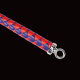Premium Peitsche RISE Bull Whip 90cm rot-blau exquisite Handarbeit kunstvoll & präzise geflochten von RISE Japan kaufen
