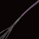 Premium Peitsche RISE Bull Whip 90cm schwarz-violett kunstvoll & präzise geflochten mit Metall-Ende von RISE kaufen