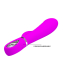 Vibromasseur Rabbit rechargeable Prescott Silicone violet 7 modes de vibration tige nervurée pointe en forme de pénis acheter à bas prix