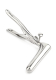 Anal Speculum Sims Stainless Steel for rectal Examinations Spring-loaded Handle by Screw adjustable 2 Prongs buy cheap