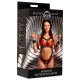 Riemenbody Harness m. Handfesseln Kunstleder Bondage-Harness für Damen von MASTER SERIES günstig kaufen