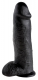 Riesendildo m. Saugfuss King Cock 12 Inch Balls schwarz