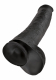 Riesendildo m. Hoden King Cock 15 Inch Balls schwarz