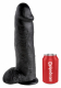 Riesendildo m. Saugfuss King Cock 12 Inch Balls schwarz