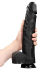 Riesendildo m. Saugfuss XL Straight 13-Inch schwarz mit Hodensack dauerhaftes PVC-Material von REALROCK kaufen