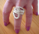 Ring Peitsche Sterling Silber - 19mm