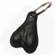 Keychain Big Ballers black plastic Pendant in Testicle Shape with nickel-free Keyring Joke Item buy cheap