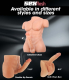 Sex-Flesh Liebespuppe Torso männlich Chiseled Chad