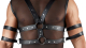 Shirt & Brustharness Netz & Mattlook mit 4 weichen Arm-Fesselriemen per Druckknöpfe einstellbarer Harness kaufen