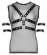 Shirt & Brustharness Netz & Mattlook mit 4 Arm-Fesselriemen im Seteinstellbarer Harness von SVENJOYMENT günstig kaufen