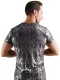 Shirt kurzarm m. Mystic Metallic Design elastisch mit flammenähnlichem silberfarbenem Dekor günstig kaufen