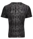 Shirt kurzarm m. Mystic Metallic Design flammenähnliches silberfarbenem Dekor bis 3XL günstig kaufen