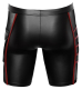 Shorts w. Mesh Inserts Mattlook black-red