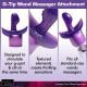 Wand Massager Attachment G-Spot Finger TPE purple