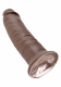 Strap-On Dildo m. Saugfuss King Cock 10 Inch braun