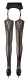 Straps-Strumpfhose Feinnetz m. Nahtmuster hinten