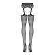 Suspender Tights Mesh w. floral Design Obsessive S207 w. elastic Waistband Garter-Belt & Stockings in One buy cheap