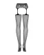 Straps-Strumpfhose Netz m. Blumendesign Obsessive S307 fein & elastisch total schrittfrei S307 von OBSESSIVE kaufen