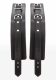 Taboom Ankle Cuffs w. Chain black PU-Leather