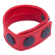 The-RED Cockring m. Druckverschluss Cocky Leder rot bis 60mm Durchmesser einstellbar feines Rindsleder kaufen