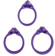 The-Vice Mach-2 Peniskäfig Micro violett Keuschheitskäfig 3 Cockringe & Auszieh-Schutzabdeckung int. Schloss kaufen