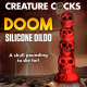 Totenkopf-Dildo Creature Cocks Doom m. Saugfuss Silikon Fantasiedildo 7.1cm Durchmesser Dual Density kaufen