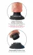 Vibrator m. abnehmbarem Saugfuss King Cock 10 inch Balls haut