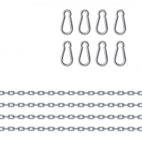 4-Punkt Sex-Sling Aufhängeketten-Set & Karabiner 110cm