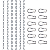 6-Punkt Sex-Sling Aufhängeketten-Set & Karabiner 120cm