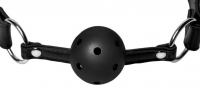 ABS Ball Gag breathable w. PU-Leather Strap Frisky